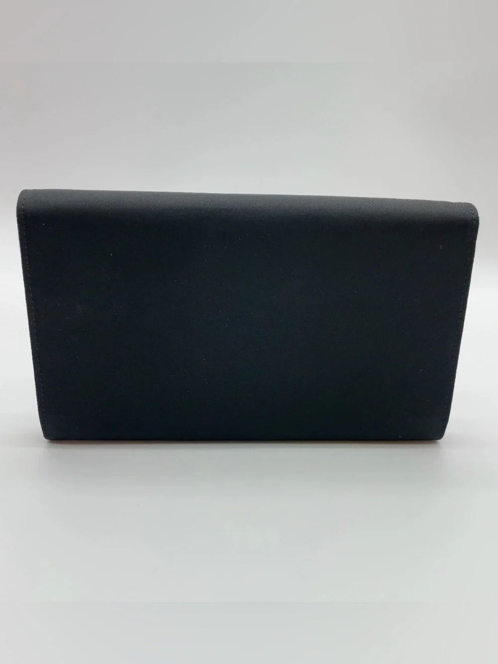 Auth Prada Tessuto Nylon Black Flap/Wallet